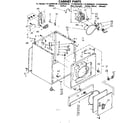 Kenmore 11086406630 cabinet parts diagram