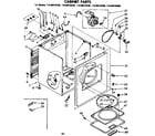 Kenmore 11086470600 cabinet parts diagram