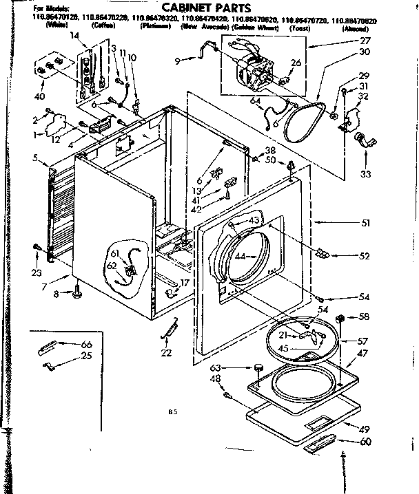 Cabinet parts