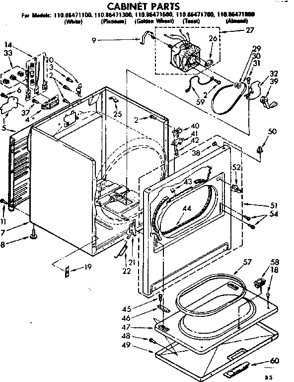 Cabinet parts