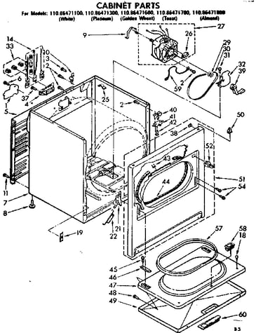 Cabinet parts