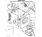 Kenmore 11086475400 cabinet parts diagram