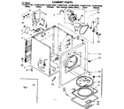 Kenmore 11086475420 cabinet parts diagram