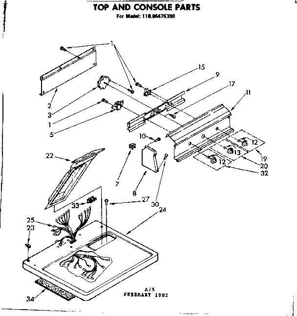 Top and console parts