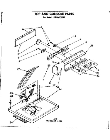 Top and console parts