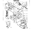 Kenmore 11086475300 cabinet parts diagram