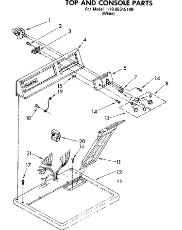 Top and console parts
