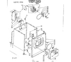 Kenmore 11086535100 cabinet parts diagram