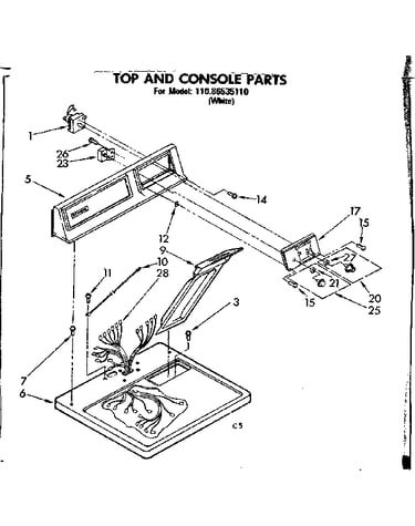 Top and console parts