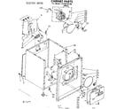 Kenmore 11086545100 cabinet parts diagram