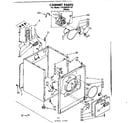 Kenmore 11086545110 cabinet parts diagram