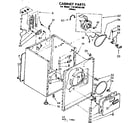Kenmore 11086556100 cabinet parts diagram