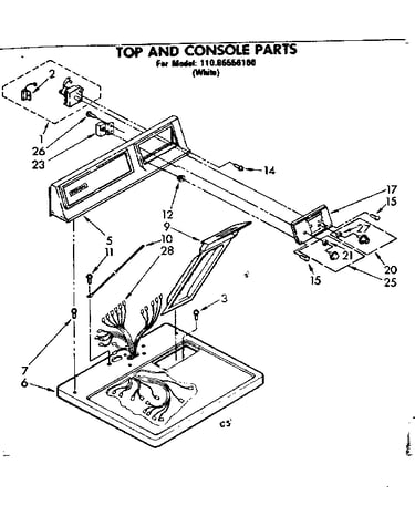 Top and console parts
