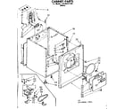 Kenmore 11086557100 cabinet parts diagram