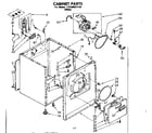 Kenmore 11086557110 cabinet parts diagram
