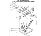 Kenmore 11086566300 top and console parts diagram