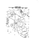 Kenmore 11086566800 cabinet parts diagram