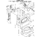 Kenmore 11086570800 cabinet parts diagram