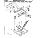 Kenmore 11086572310 top and console parts diagram