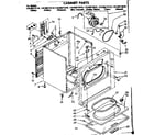 Kenmore 11086573210 cabinet parts diagram
