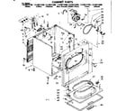 Kenmore 11086574700 cabinet parts diagram