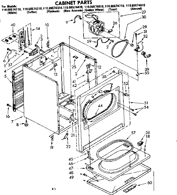 Cabinet parts