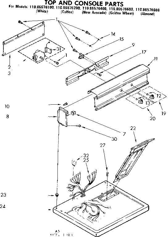 TOP AND CONSOLE PARTS