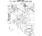 Kenmore 11086576600 cabinet parts diagram