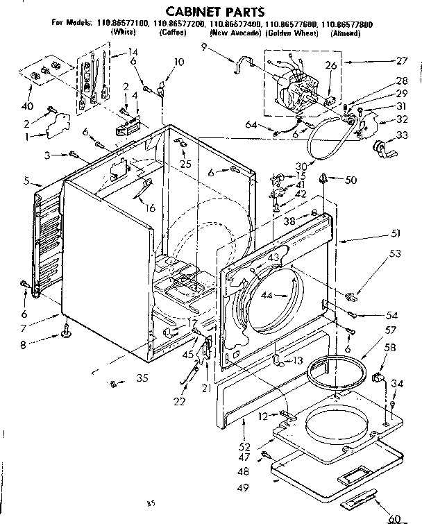 CABINET PARTS