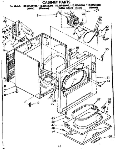Cabinet parts