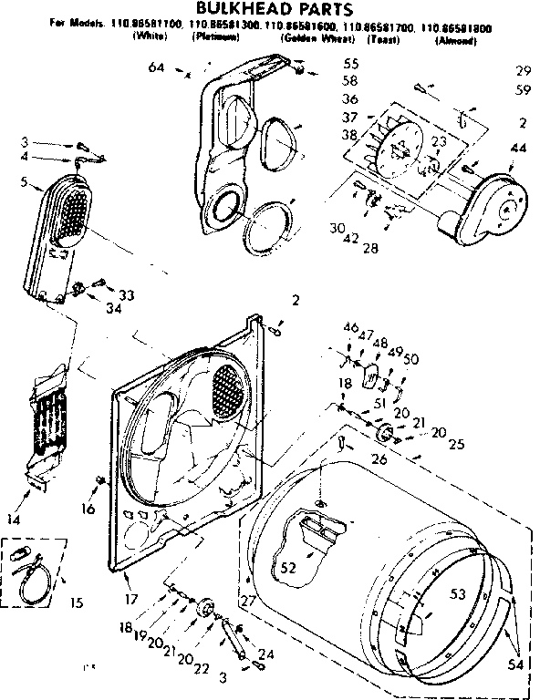 Bulkhead parts