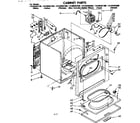 Kenmore 11086582400 cabinet parts diagram