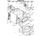 Kenmore 11086582610 cabinet parts diagram