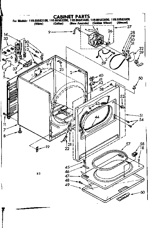 Cabinet parts
