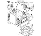 Kenmore 11086592800 cabinet parts diagram