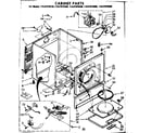 Kenmore 11087070100 cabinet parts diagram