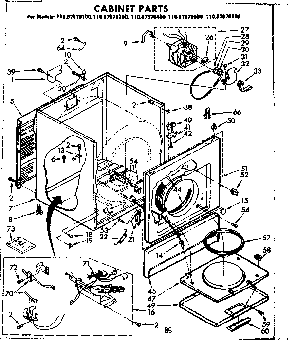 Cabinet parts