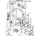 Kenmore 11087071200 cabinet parts diagram