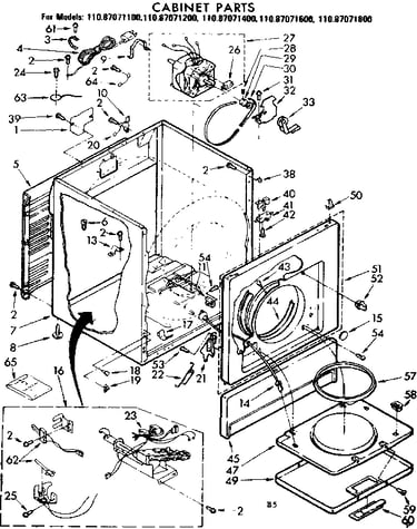 Cabinet parts