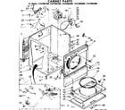 Kenmore 11087082200 cabinet parts diagram