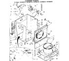 Kenmore 11087082810 cabinet parts diagram