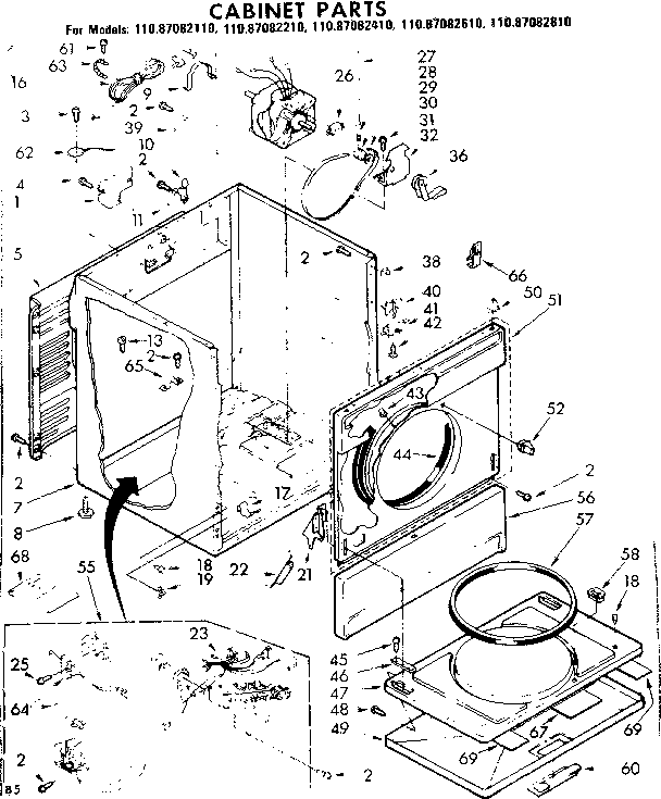 Cabinet parts