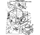 Sears 11087093200 cabinet assembly diagram