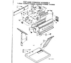 Sears 11087094400 top and console assembly diagram