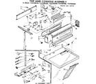 Sears 11087094850 top and console assembly diagram