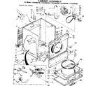 Sears 11087094150 cabinet assembly diagram