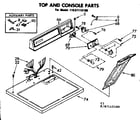 Sears 11087115100 top and console parts diagram