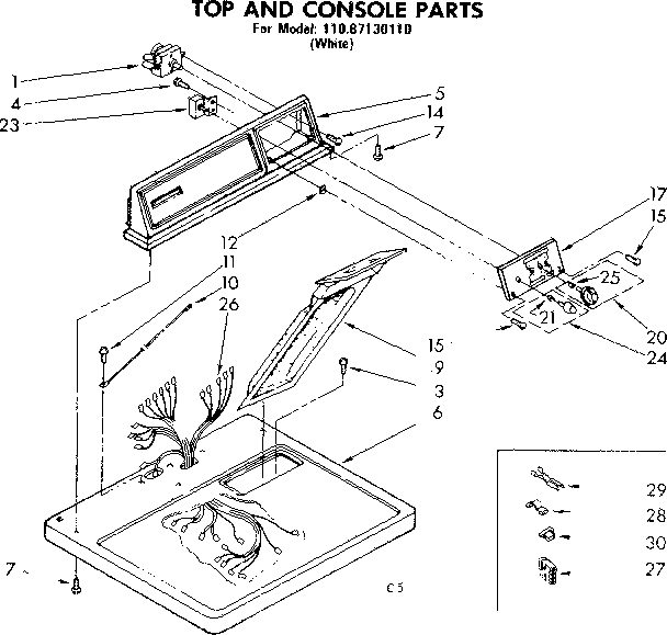 TOP AND CONSOLE PARTS