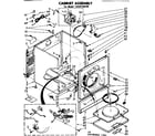 Sears 11087156100 cabinet assembly diagram