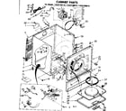 Sears 11087160110 cabinet parts diagram